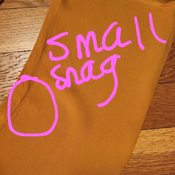 Reformation Delancey Rare Goldenrod Mustard Longsleeve Keyhole Mini Flare Sz 12 - Picture 11 of 13